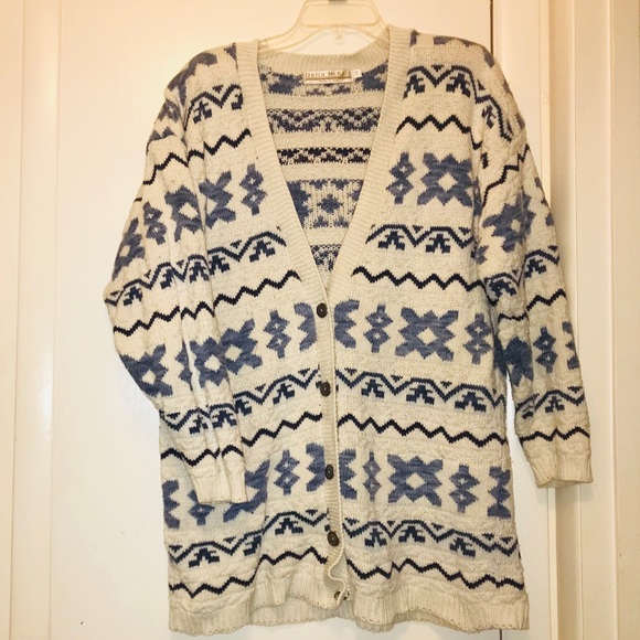 Seriously 80βs VTG Oversized & Cool Cardigan - Picture 6 of 6